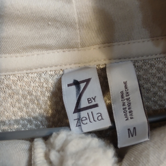 Z By Zella Beige Hoodie M - Picture 3 of 3